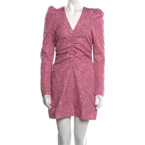 Ganni pink mini dress